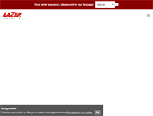 Tablet Screenshot of lazerhelmets.com